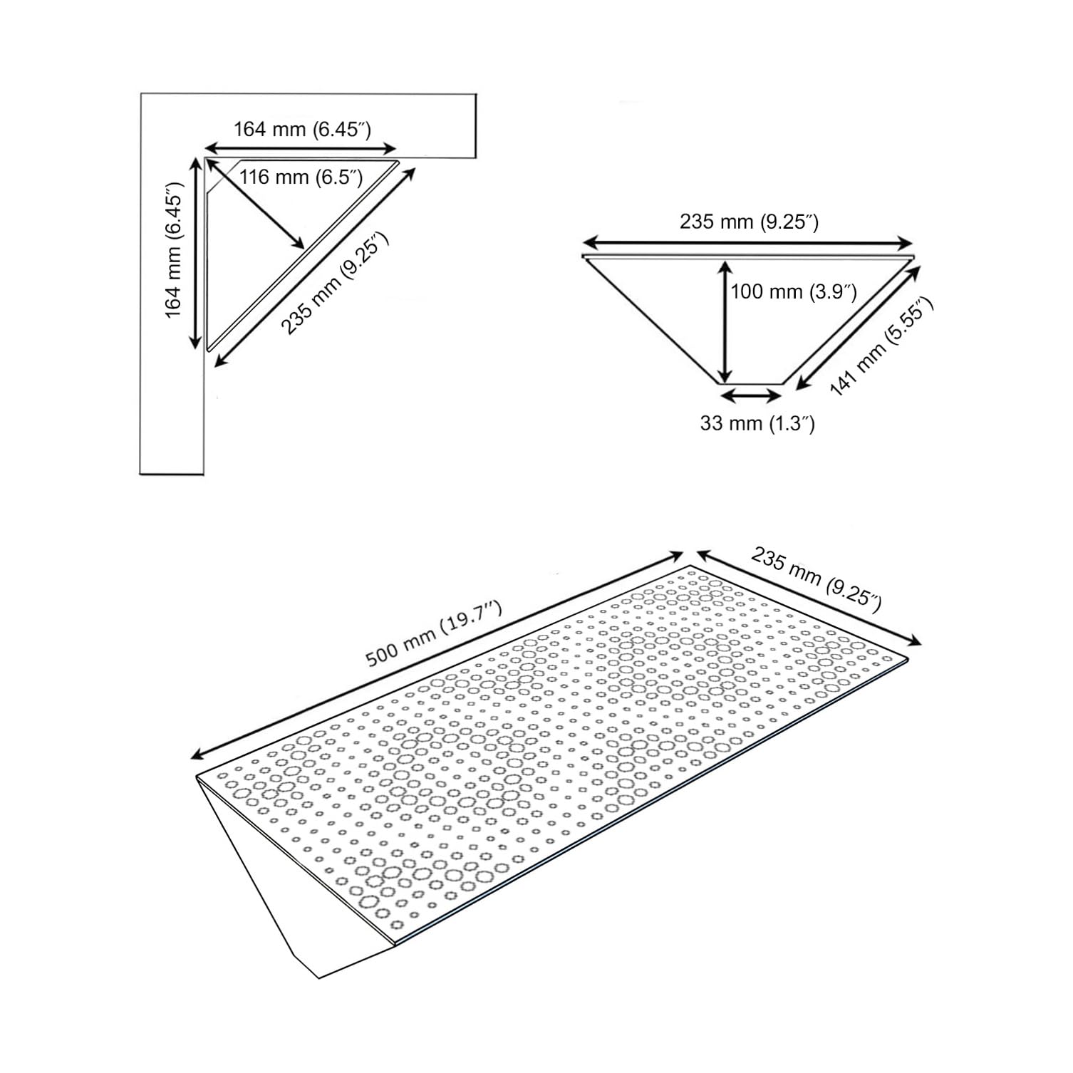 コーナー型ベーストラップ プロ用録音スタジオ仕様 三角形ベーストラップ コーナー型ベーストラップ プロ用録音スタジオ仕様 三角形ベース
